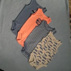 Baby boy 4 pack tank onesies